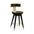 Swivel Counter Stool With Back Support