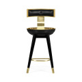 Swivel Counter Stool With Back Support