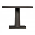 Round Dark Brown Ash Dining Table 41