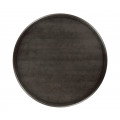 Round Dark Brown Ash Dining Table 41