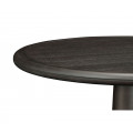 Round Dark Brown Ash Dining Table 41