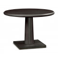 Round Dark Brown Ash Dining Table 41