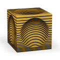 Op Art Bright Satinwood Cube