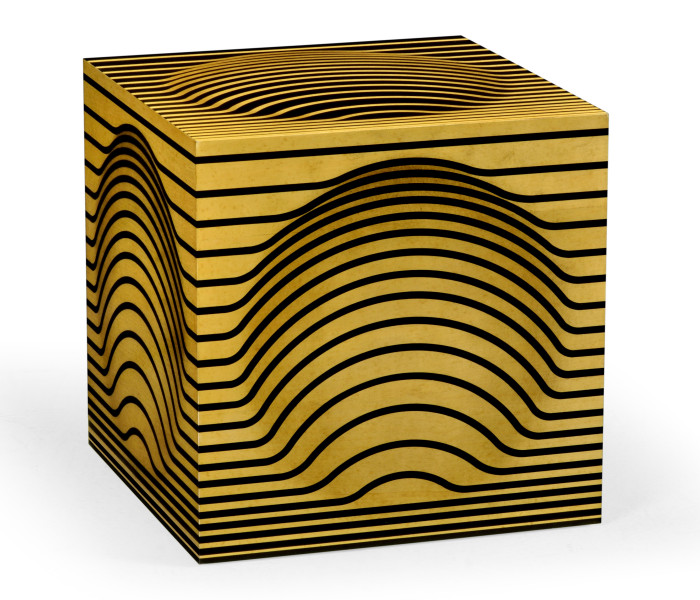 Op Art Bright Satinwood Cube
