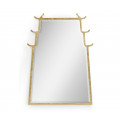 Asian Fusion Dorado Bronze Hanging Mirror