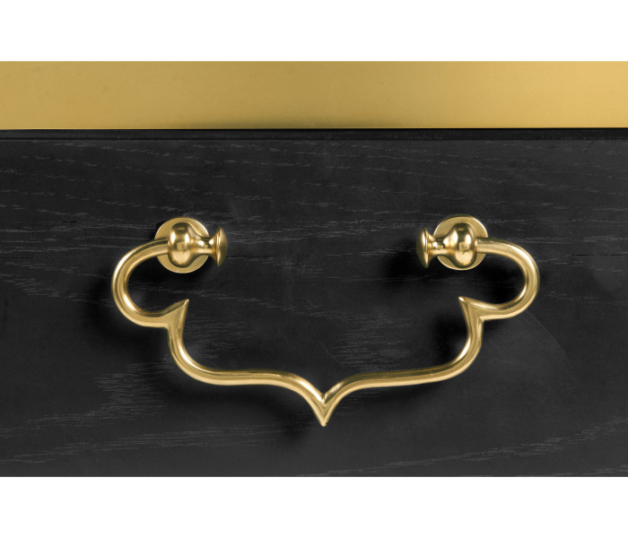 Fusion Square Oak & Marble Lamp Table