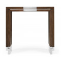Campaign Style Dark Santos Rosewood Sliding Nesting Tables