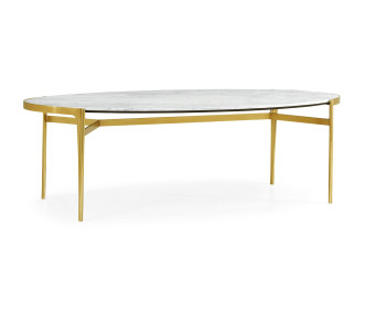 Fusion Oval Marble Dining Table 96