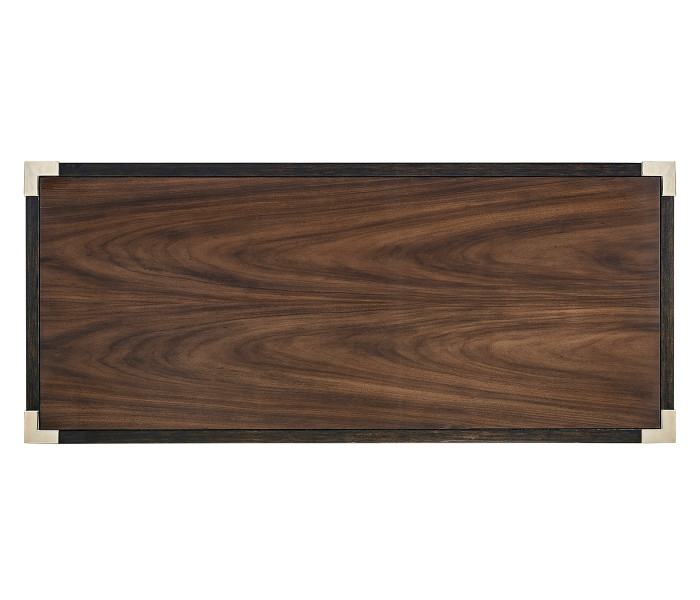 Campaign Style Dark Santos Rosewood Storage Cabinet