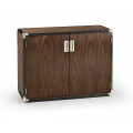 Campaign Style Dark Santos Rosewood Storage Cabinet