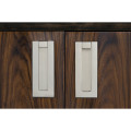 Campaign Style Dark Santos Rosewood Bedside Cabinet