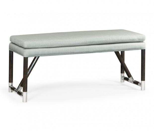Campaign Style Charcoal Bench