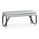 Campaign Style Charcoal Bench