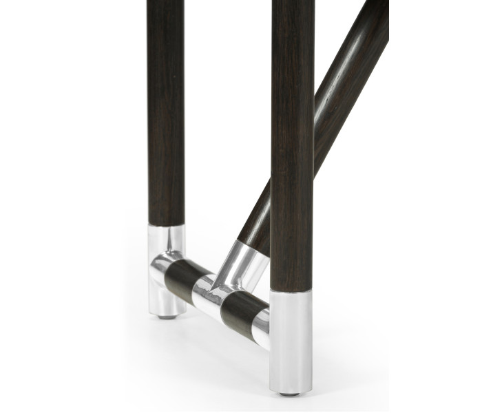 Campaign Style Charcoal Bench