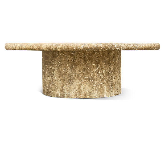 Billow Travertine Cocktail Table
