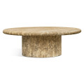 Billow Travertine Cocktail Table