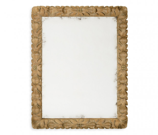 Wrenbury Rectangular Gilded Vintage Oak Mirror
