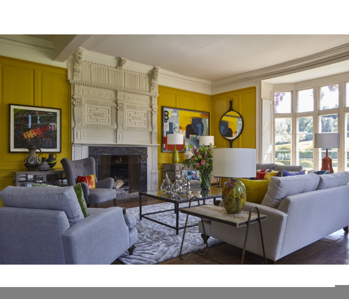 Gennesso Grey Oak Side Table