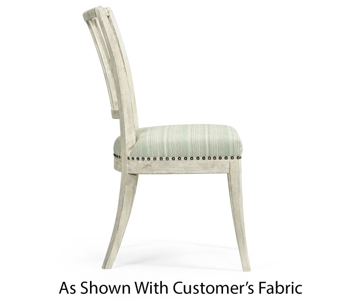 Lucillo Washed Acacia Carver Side Chair