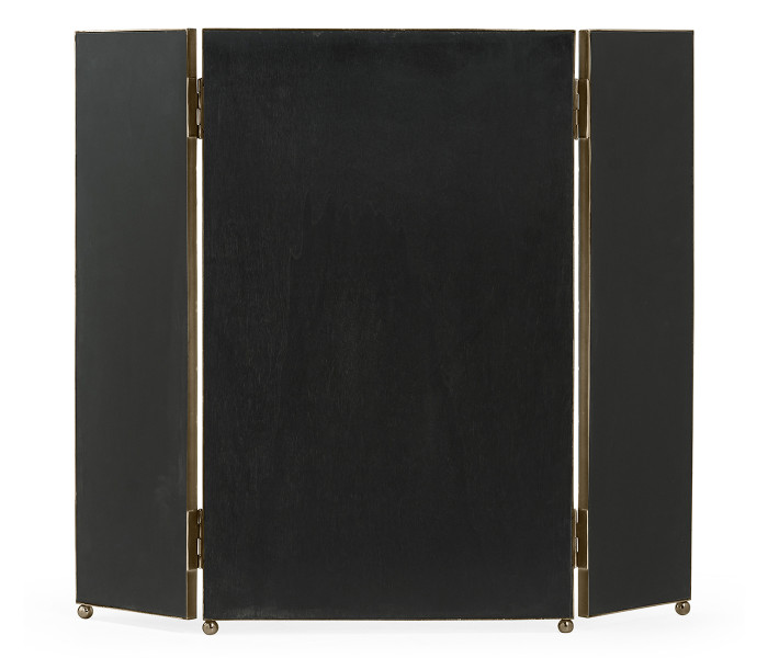 Triple Bronzed Stainless Steel Dressing Table Mirror