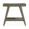 Small Rectangular Grey Stool