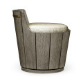 Swivel Grey Storage Bucket Stool