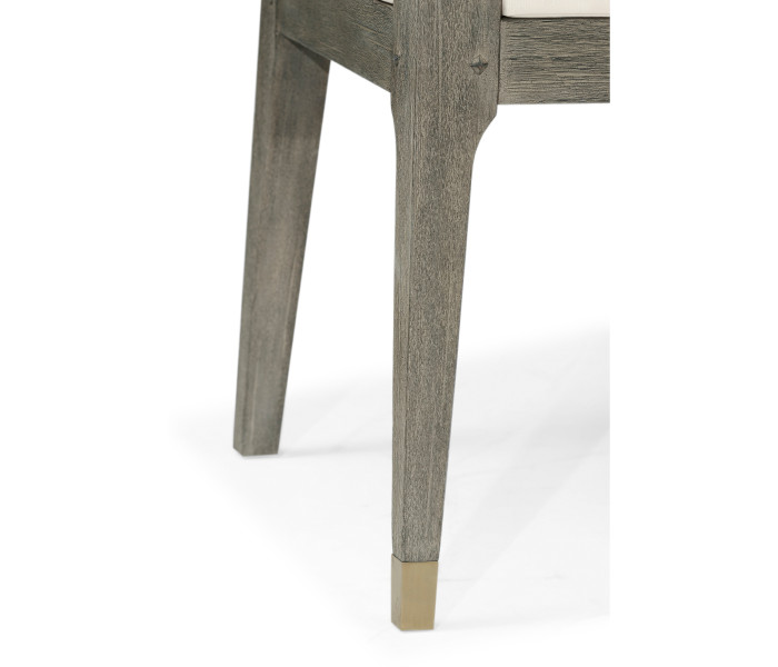 Grey Garden Bench with Cushion & Pillows