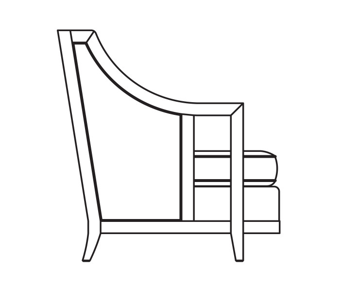 Hampton Rattan Three-Seat Sofa