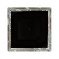 Small Square Faux Black & Grey Marble Planter