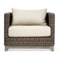 Grey & Rattan Chair