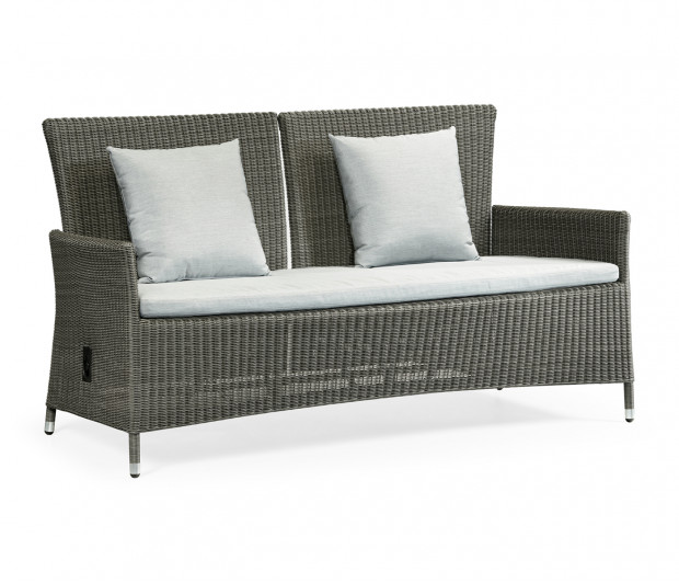 Panama Rattan Two-Seat Sofa with Reclining Back